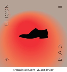 Men's shoe icon, elements for your design