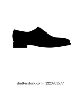 Men's shoe icon, logo on white background