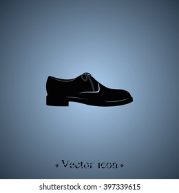 Men's shoe icon. Modern boot illustration.