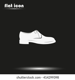 Men's shoe icon. Modern boot illustration.