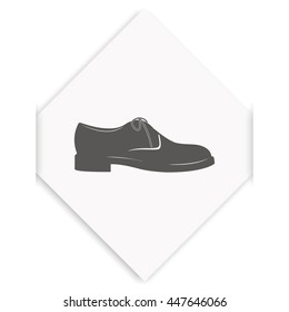 Men's shoe icon. Modern boot illustration.