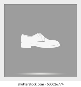 Men's shoe icon. Modern boot illustration.