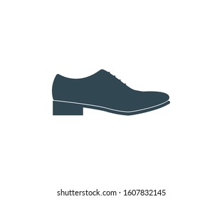 Mens shoe icon. Vector illustration, flat design.