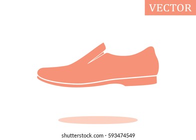 Men's shoe icon, vector illustration.