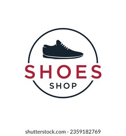 Men's shoe logo design for running or sports. Logo for shoe shop, fashion and business.