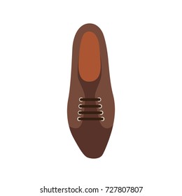 mens shoe vector illustration in cartoon style