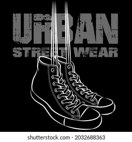 Men's shoes, graphic resources vector illustration