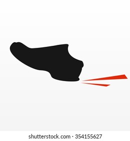 men`s shoes icon.vector illustration.