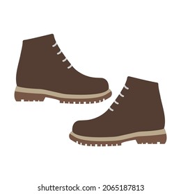 Men's shoes isolated .Vector illustration