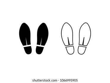 men's shoes logo vector template