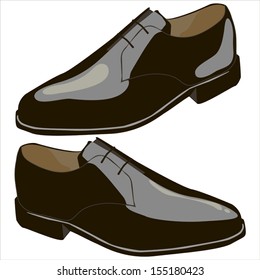 men's shoes on a white background