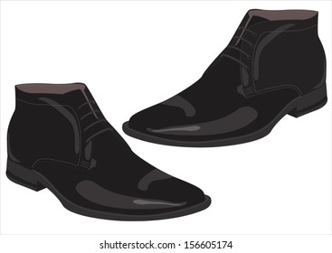 men's shoes on a white background