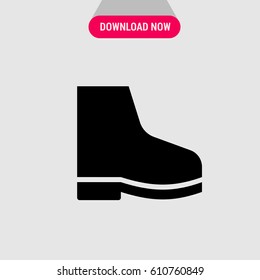Men's Shoes Vector Icon, Shoes for man symbol. Simple, modern flat vector illustration for mobile app, website or desktop app 