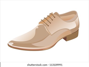 Mens shoes with white background