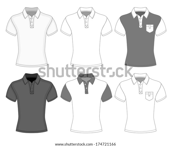 Download Mens Short Sleeve Polo Shirt Design Stock Vector (Royalty ...