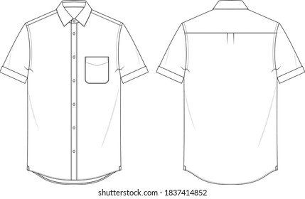 Short sleeve button up shirt Images, Stock Photos & Vectors | Shutterstock