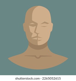 mens silhouette icon, vector illustration 
