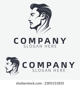 Männersilhouette-Logo, Vektormaterial