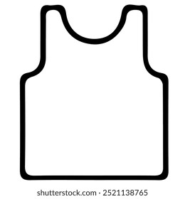 Ícone de esboço de vetor singlet masculino. Para infográficos, sites ou aplicativos.
EPS 10.