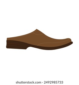 Men's slip shoes icon vector illustration design template