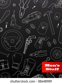 Men's stuff graphic set