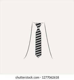 men's suit accessory. tie vector design.