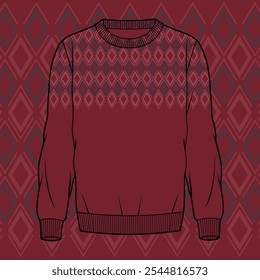 men's sweat shirt design artwork, sweatshirt, placement print, illustration