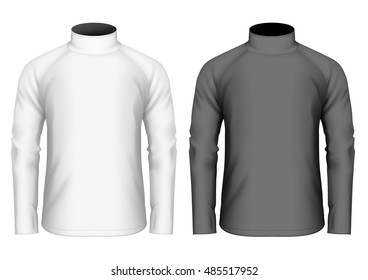 Männerpullover. Vollständig bearbeitbares handgefertigtes Mesh. Vektorgrafik.