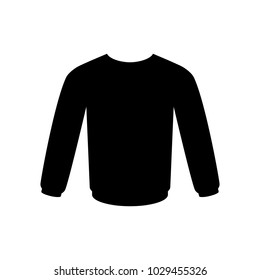 Men's sweatshirt vector icon.