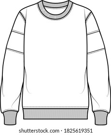 men's sweatshirt vector illustration. hoodie
