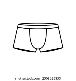 Icono de bañador para hombre. Icono de la ropa interior de los hombres. Ilustración vectorial. 