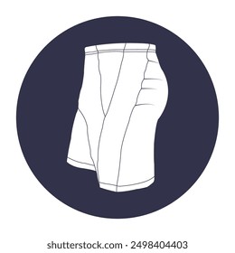 men's swimming trunks vector illustration symbol design