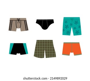 Men's Swimwear Set. Beach Fashion For Men. 