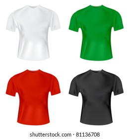 Men's T shirt vector template