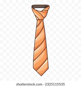 Men's Tie isolated on white. Vector tie