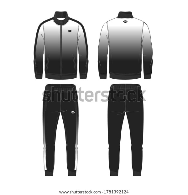 Mens Tracksuit Vector Template Your Design Stock Vector (Royalty Free ...