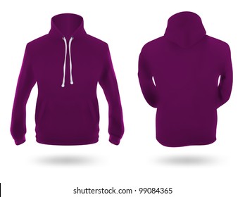 Men's training hoodie template.