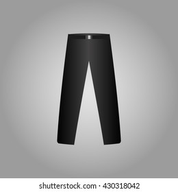 men's trousers, vector icon