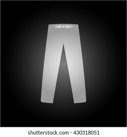 men's trousers, vector icon