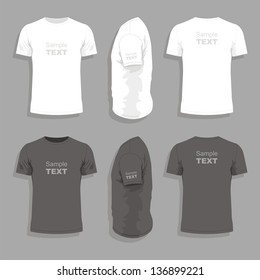 Men's t-shirt design template - Shutterstock ID 136899221