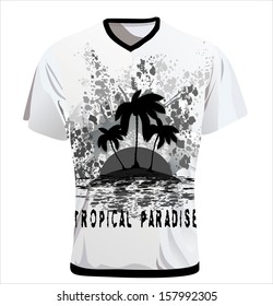Men's t-shirt design template