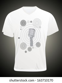 Men's t-shirt design template.
