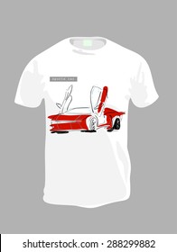 Men's t-shirt design template