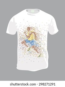 Men's t-shirt design template