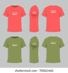 Men's t-shirt design template