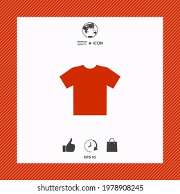 Men's T-shirt icon , the silhouette, elements for your design