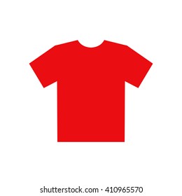 Men's T-shirt icon , the silhouette. Menu item in the web design.