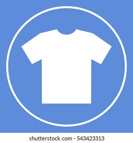 Men's T-shirt icon , the silhouette. Menu item in the web design