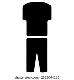 Men's T-shirt Icon. Men's T-shirt and Underwear Set. Clothing Label or Pictogram Tag.