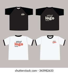 Mens t-shirt in vector. 